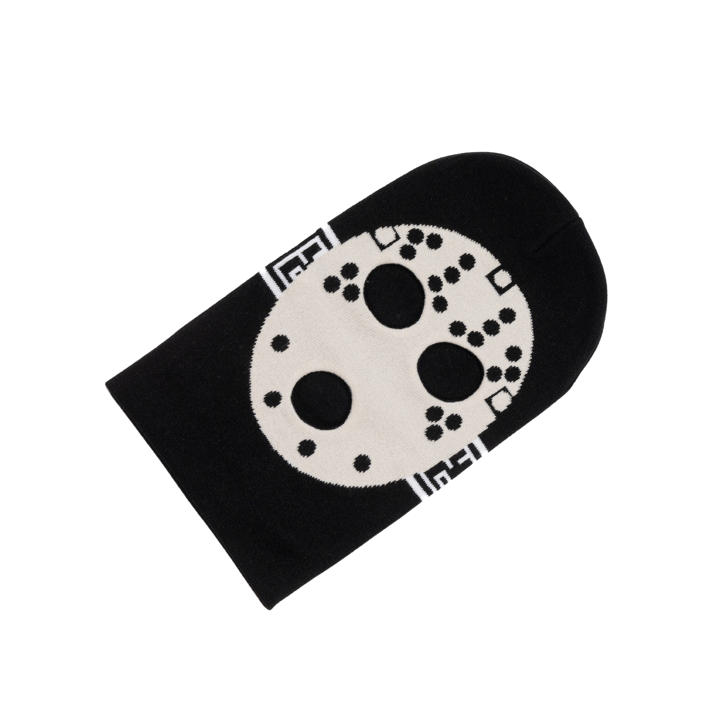 YG&CO JASON MONOGRAM KNIT BALACLAVA