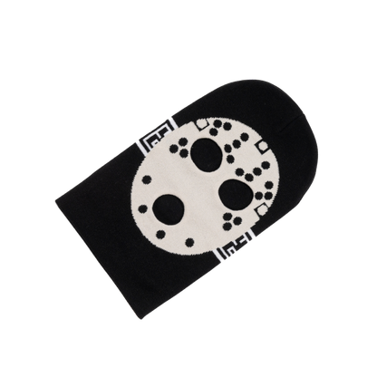 YG&CO JASON MONOGRAM KNIT BALACLAVA