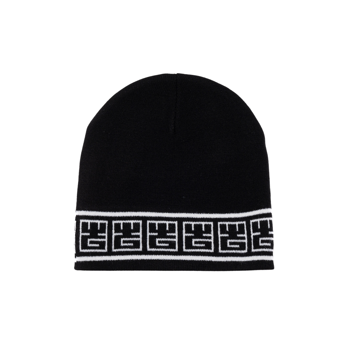 YG&CO MONOGRAM KNIT BEANIE