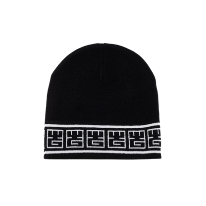 YG&CO MONOGRAM KNIT BEANIE