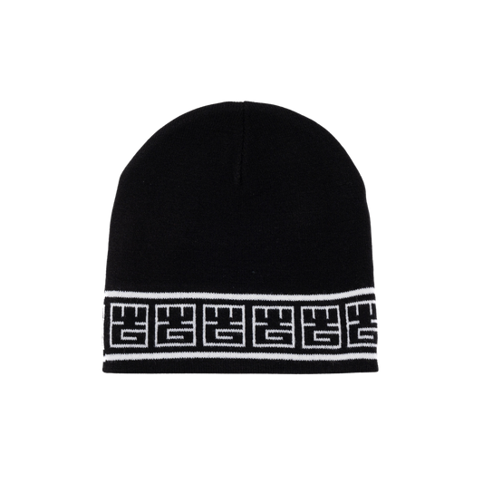 YG&CO MONOGRAM KNIT BEANIE