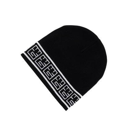 YG&CO MONOGRAM KNIT BEANIE