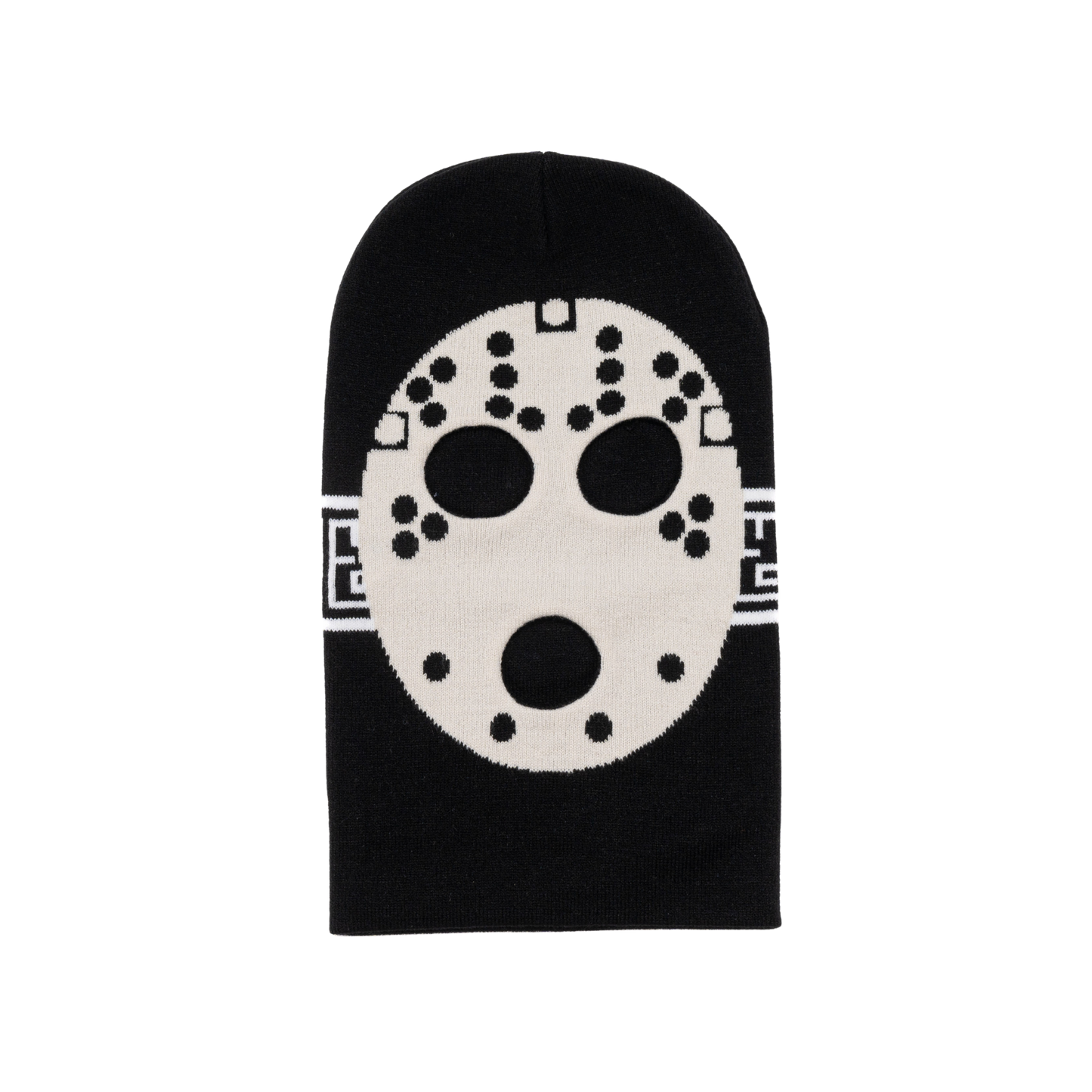 YG&CO JASON MONOGRAM KNIT BALACLAVA