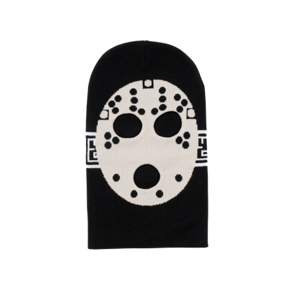 YG&CO JASON MONOGRAM KNIT BALACLAVA