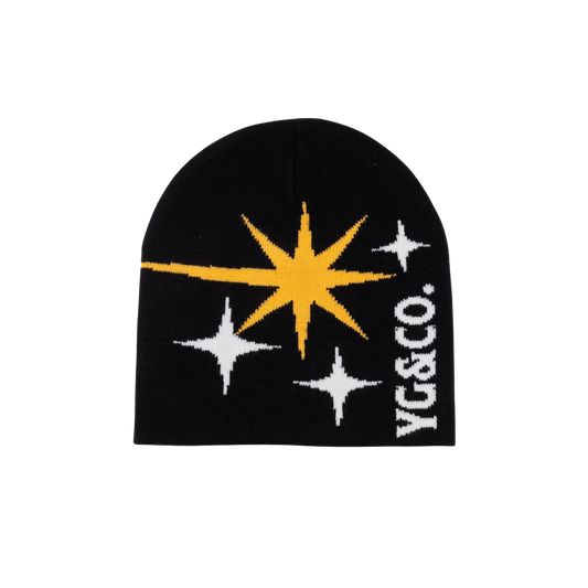 YG&CO STARBURST KNIT BEANIE