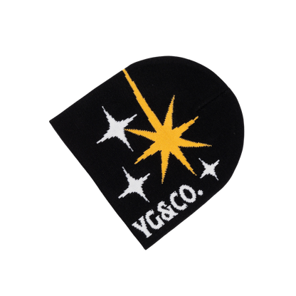 YG&CO STARBURST KNIT BEANIE