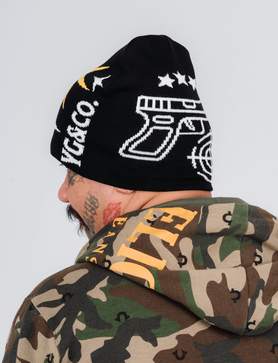 YG&CO STARBURST KNIT BEANIE
