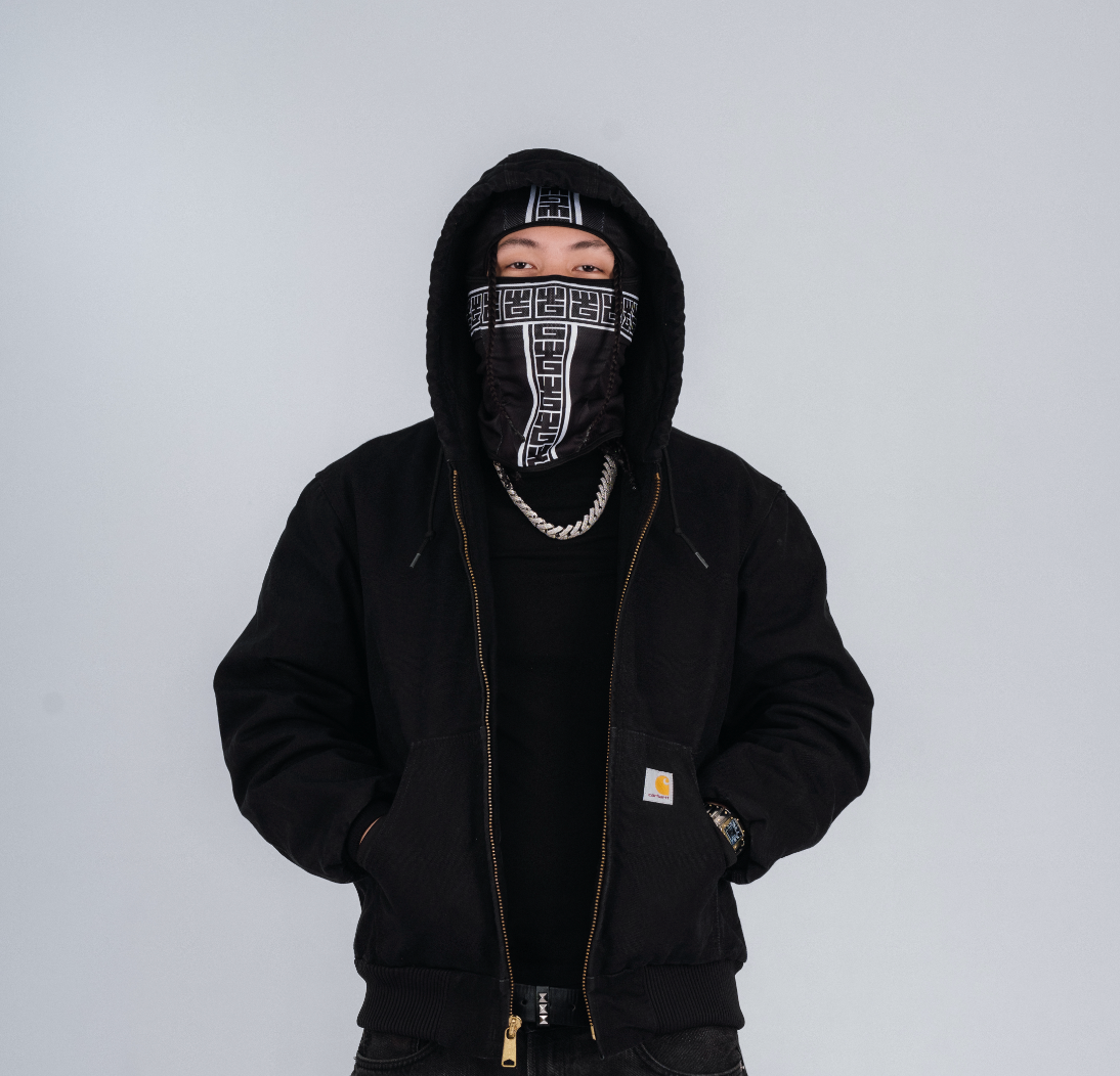 YG&CO MONOGRAM MESH BALACLAVA