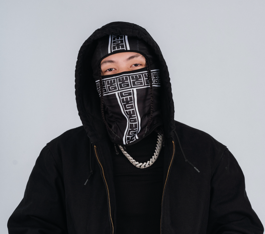 YG&CO MONOGRAM MESH BALACLAVA