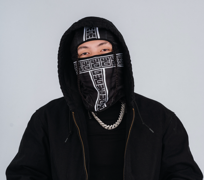 YG&CO MONOGRAM MESH BALACLAVA