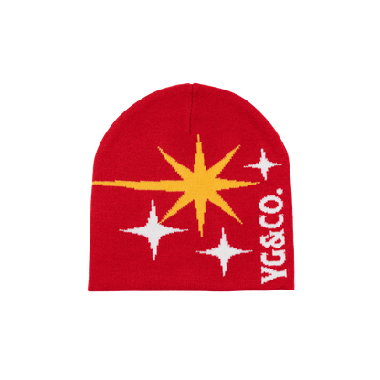 YG&CO STARBURTS KNIT BEANIE