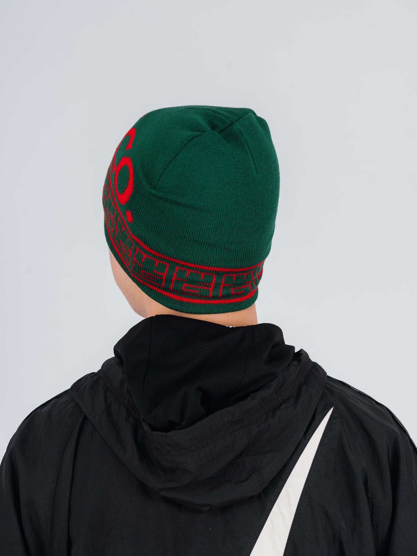 YG&CO MONOGRAM KNIT BEANIE