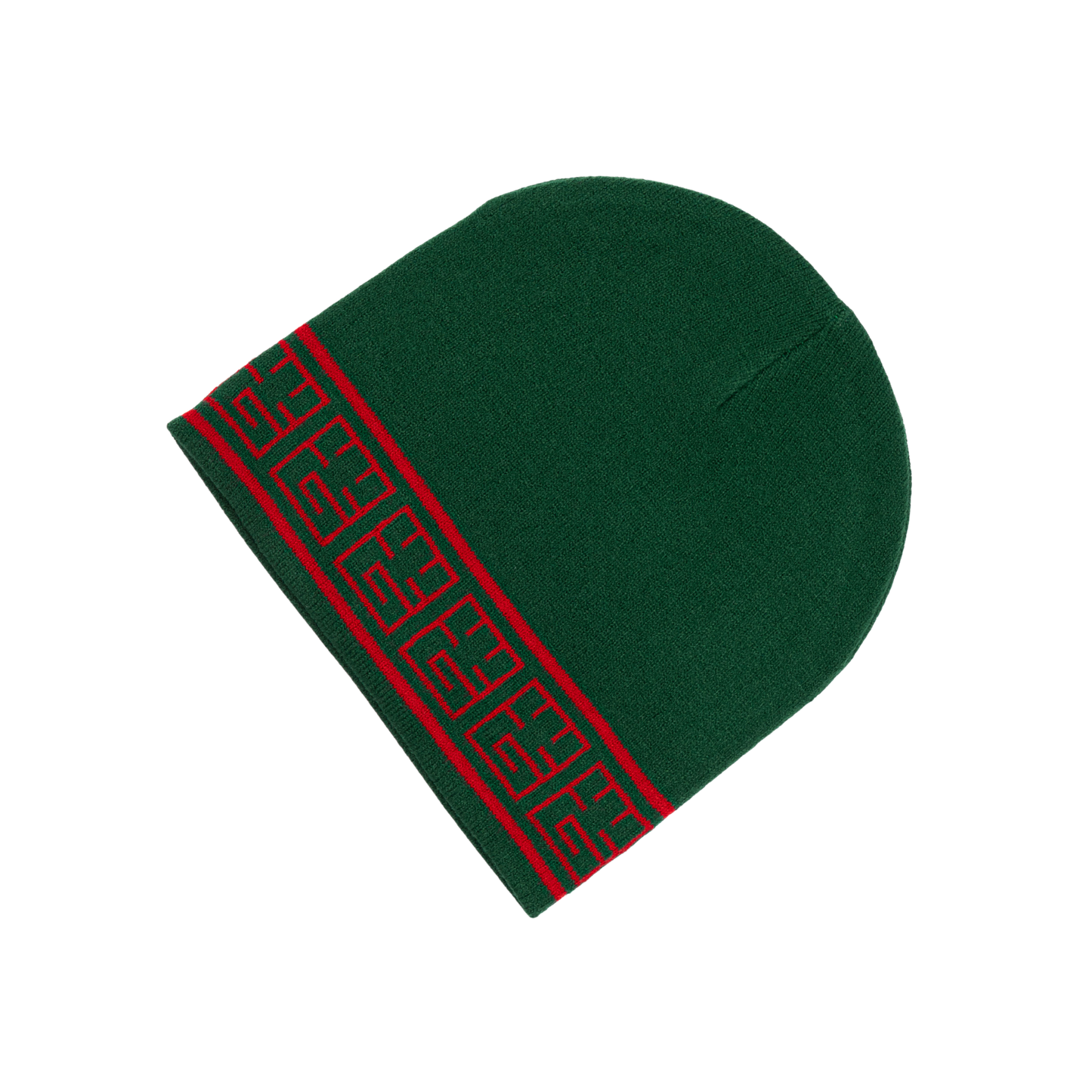 YG&CO MONOGRAM KNIT BEANIE