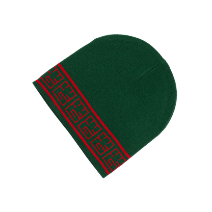 YG&CO MONOGRAM KNIT BEANIE