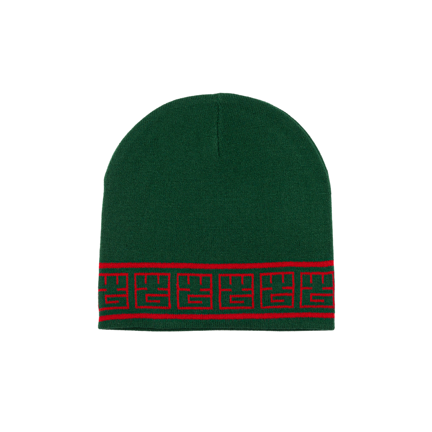 YG&CO MONOGRAM KNIT BEANIE