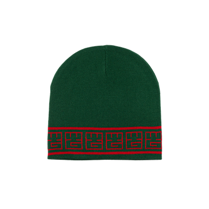 YG&CO MONOGRAM KNIT BEANIE